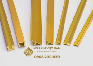 nẹp t inox mạ vàng